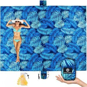 Oversized Sandproof Beach Blanket Waterproof Lightweight Mat for Outdoor Travel